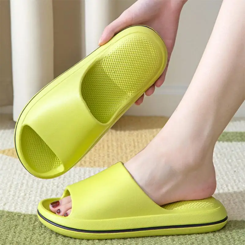 Paar-Hausschuhe in Bonbonfarben mit dicker EVA-Sohle für Damen, weiche Plateau-Massage-Slipper für den Sommer, Übergrößen 36-45, rutschfeste Strandsandalen – Detail 6