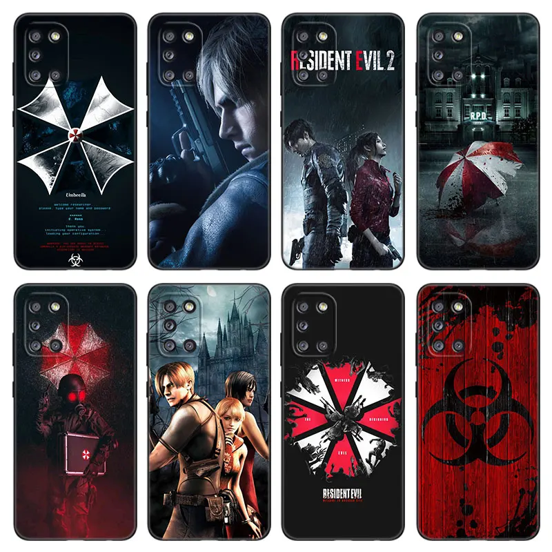 E-Evils Game R-Resident Black Phone Case For Samsung Galaxy A01 A03 Core A04 A10 E A02 A20 A21 A30 A50 S A6 A8 Plus A7 A9 2018