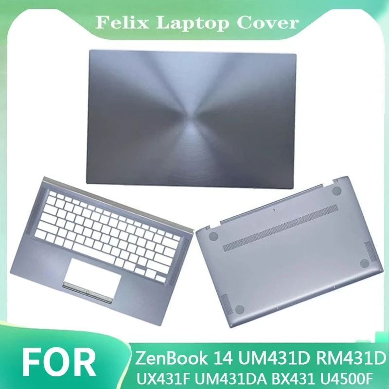 For ZenBook 14 UM431D RM431D UX431F UM431DA BX431 U4500F LCD Screen Back Cover Palmrest Lower Bottom Case