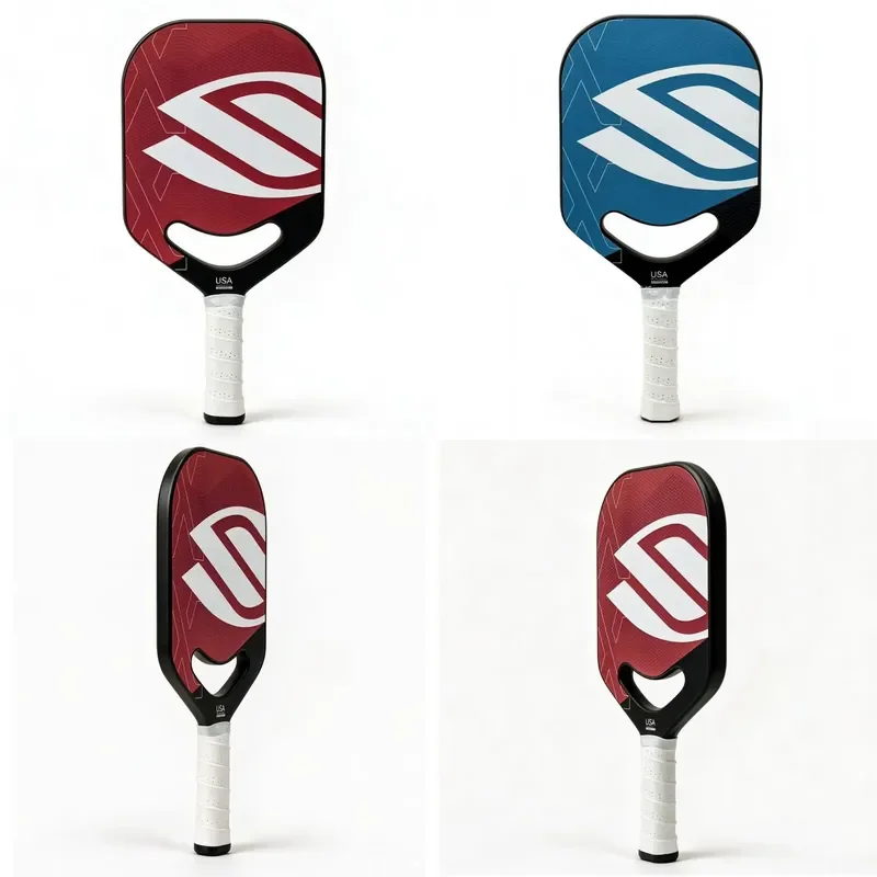 EA402 T700 Texture Carbon Fiber 16mm Pickleball Paddle with Honeycomb Core Seamless Edgeless Design Power Control &