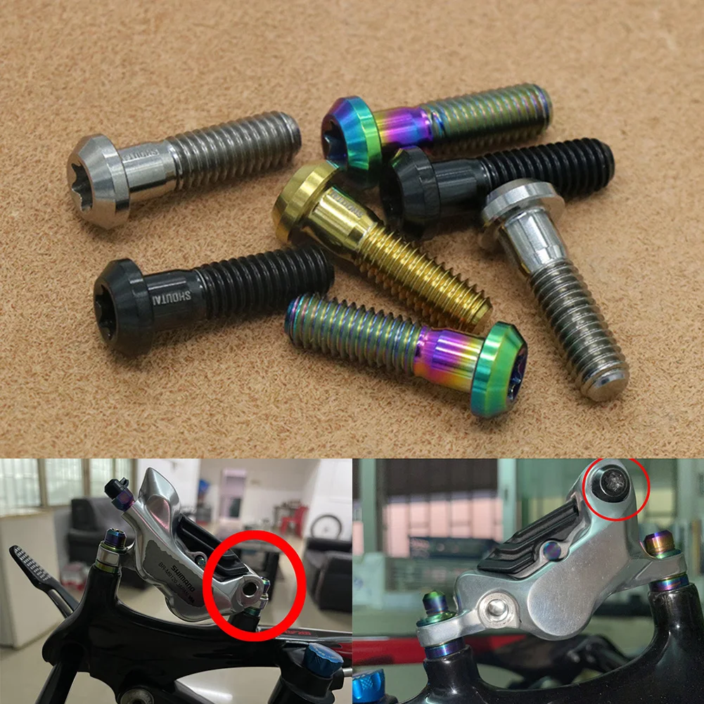 Accesorios de Ciclismo Bicicleta alta calidad gran oferta perno de freno Bicicleta 4 colores freno de disco aleación de titanio 2 uds