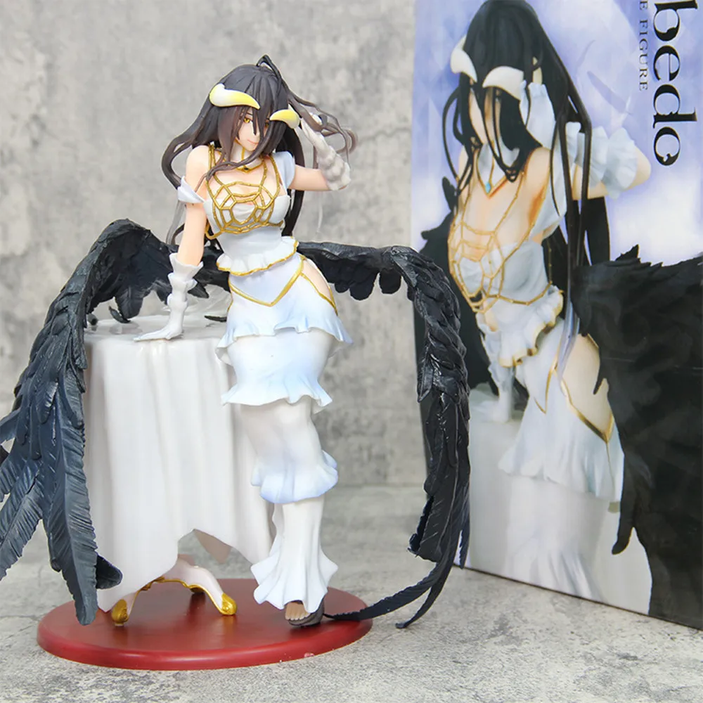 Anime Overlord Albedo Cartoon Sexy Girls PVC Action Figures Toy Collectible Model Toys To Kids Children Gifts 28cm