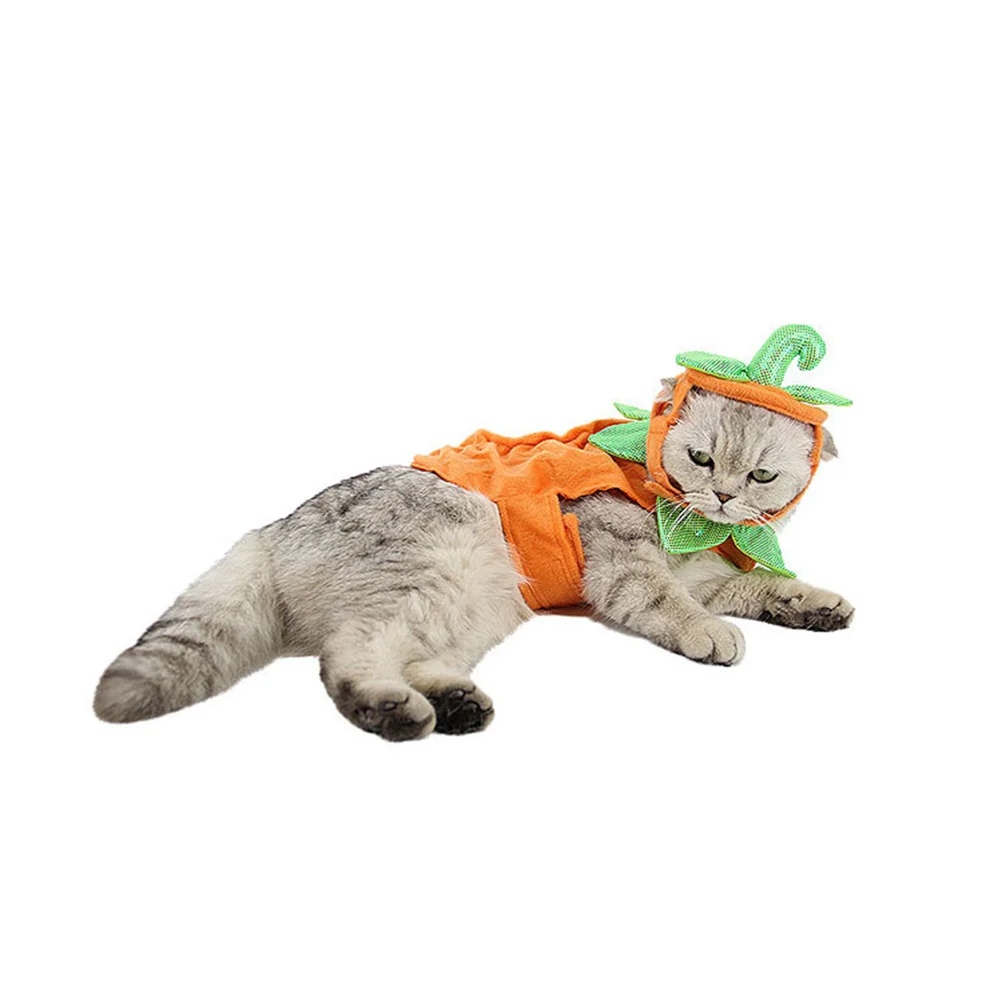 

Halloween Pumpkin Three-dimensional Costume Suits Pet Clothes Supplies for Halloween Party Carnival (Orange)