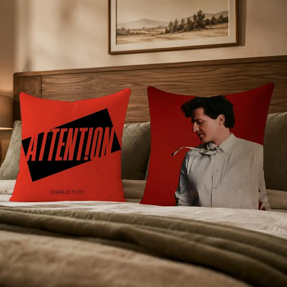 Pop Singer C-Charlie PuthS Cushion Cover Ultra Soft Throw Pillow Cover Skin Friendly for Sofa Bed Home Decor Gift