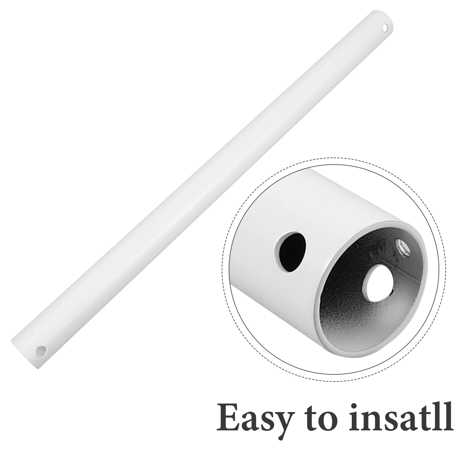 

Thickened Sturdy Lamp Fan Extension Rod Ceiling Fan Downrod Easy Installation Reusable Longtime Use Cord Included