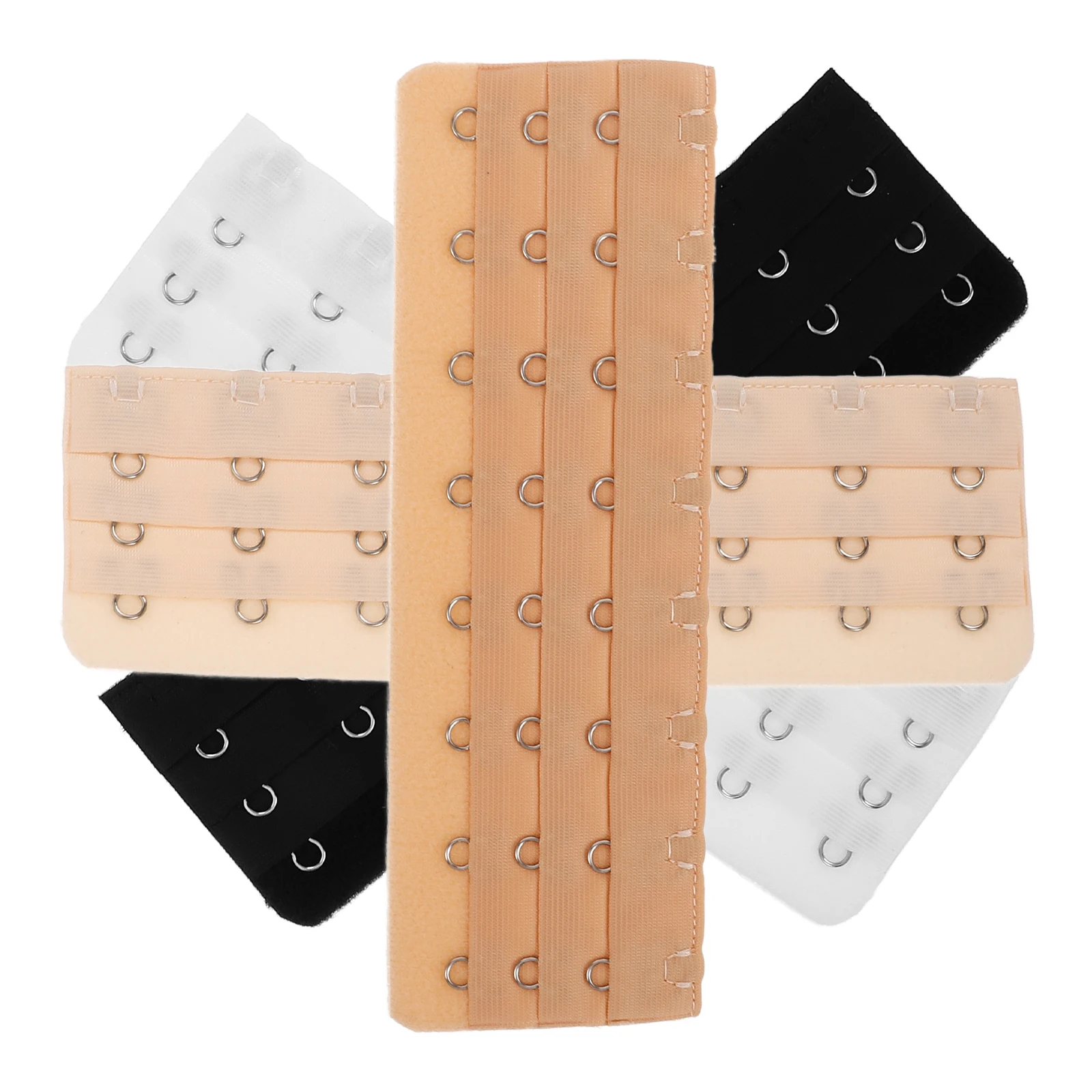 

4 Pcs Corset Underwear Buckle Extension Bra Extender for Corsets Stainless Steel Adjustable Accessory Bustiers Comfort