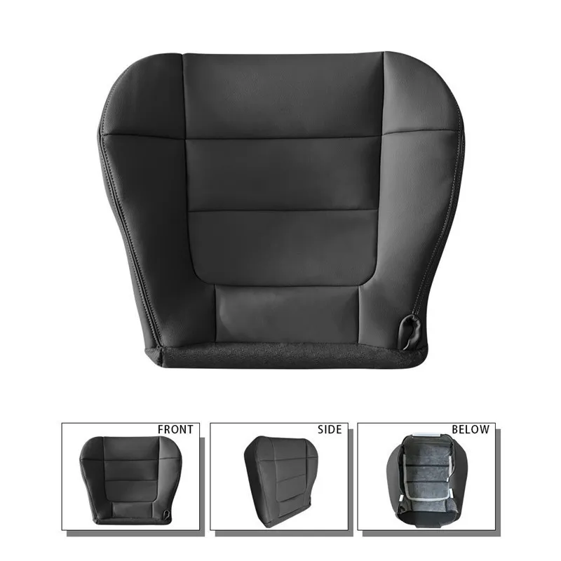 1 قطعة غطاء مقعد جلدي سفلي من جانب السائق بيج لسيارة Ford F-150 2001-2003 جانب السائق ، ملحقات السيارة الداخلية #5