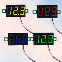 10pcs Dc Voltage Display LED Screen Meter DC 5V-30V 0.28 Inch DC Voltage Display Accurate Pressure Measurement 2.5V-40V