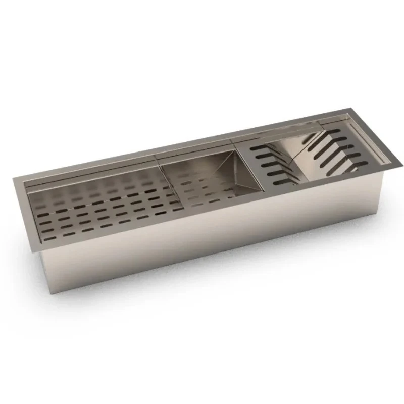 Stainless steel dishes, water filter plate, kitchen storage drain plate, external drain sink, drip drain plate 304