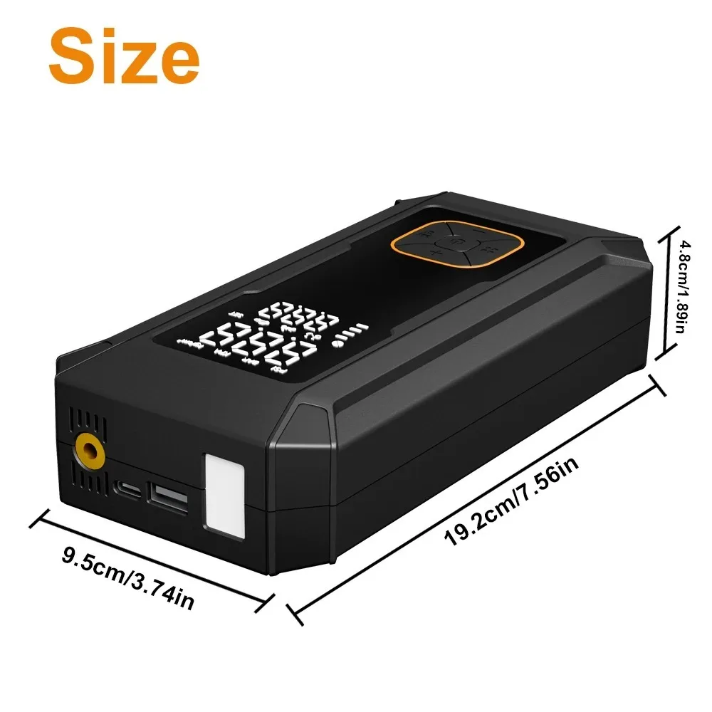 4000A Car Jump Starter with Air Pump – Portable 150PSI Auto Power Bank & Tire Inflator 6