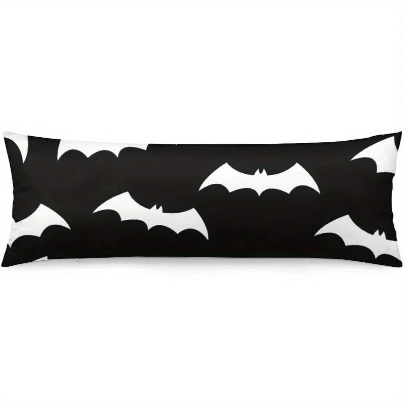 Design Full Body Support Pillowcase with Zipper - Ultra-Soft Polyester, Long Pillow Protector for Bed & Sofa, Ideal Home Gift