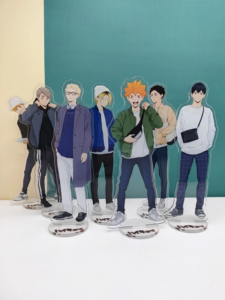 Game Haikyuu!! Shoyo Hinata Tetsurou Kuroo Cosplay Daily Clothing Shopping Standing Sign Decoration  Acrylic  Ambitus  Anime