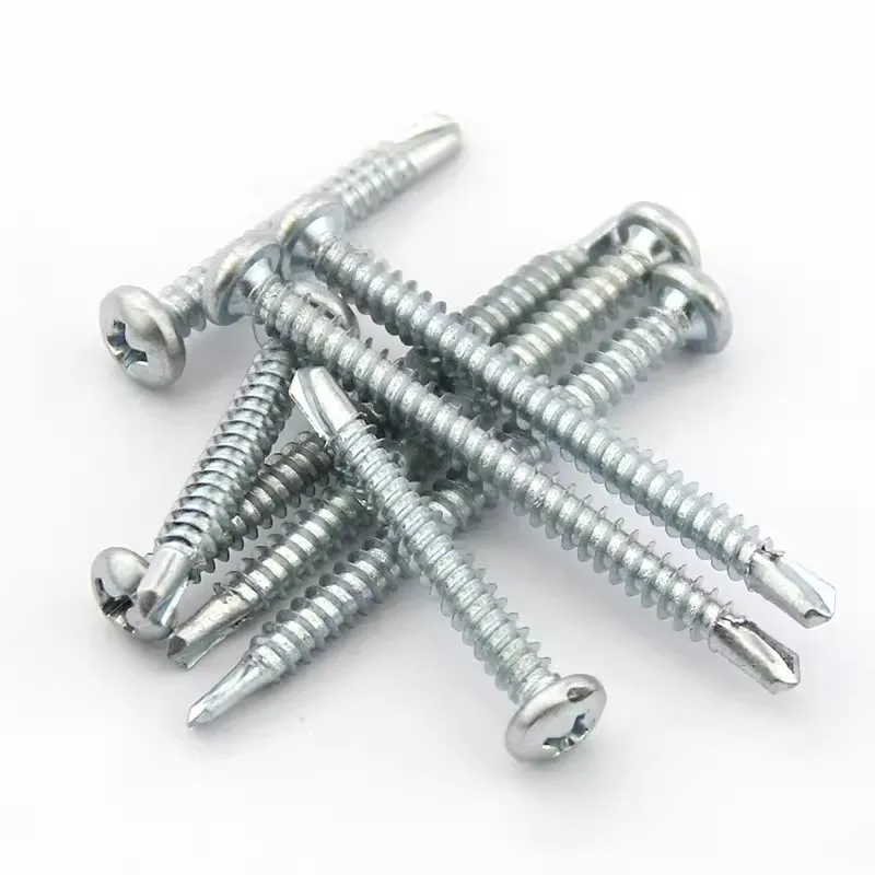 M2.9 M3.5 M3.9 M4.2 M4.8 M5.5 Zinc Plated Phillips Pan Head Self Drilling Screws Self Tapping  Dovetail Screws Carbon Steel