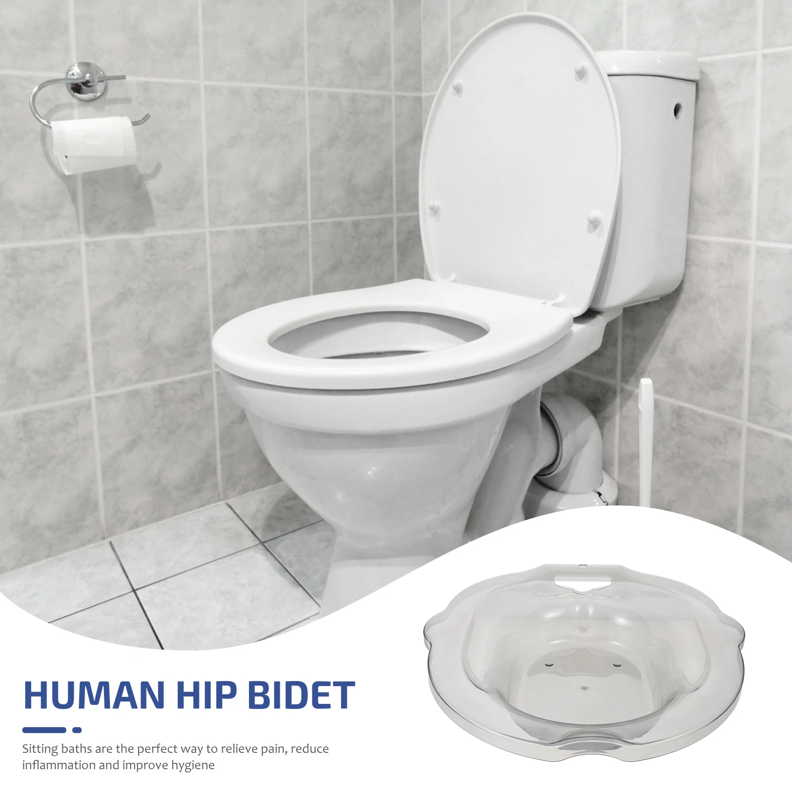 

Sitz Toilet Seat Postpartum Care Basin Pregnant Women Wash Basin Hemorrhoid Relief Buttocks Bath Tub Anti Overflow Hole Pp