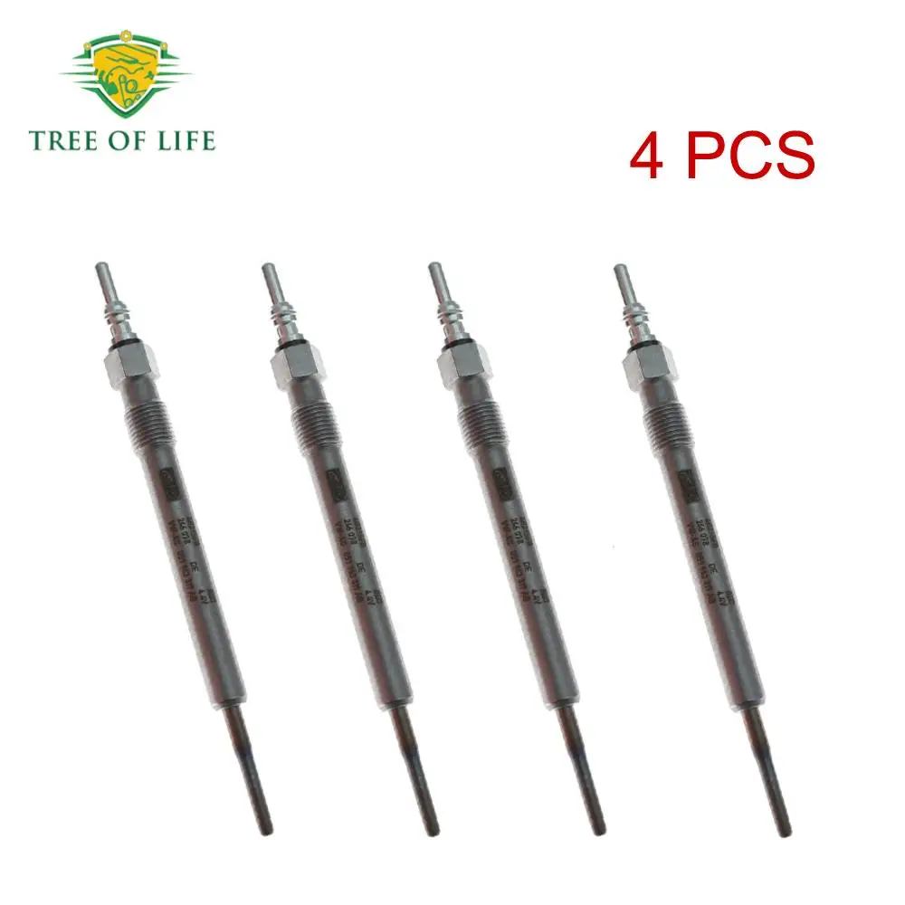 4PCS 03L963319D Glow Plug 4.4V For Audi A4 A3 A5 A6 A7 A8 Q2 Q3 Q5 Q7 TT 059963319AB 03L963319 04L963319B 059963319S 059963319C