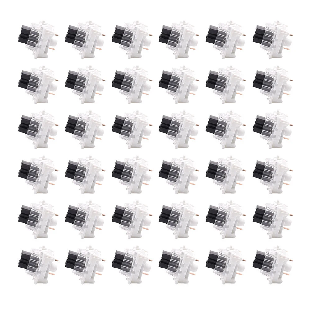 50Pcs/set Keyboard Switch Kit Keyboard Clicker Key Replacement 3 Pin Tactile Switches