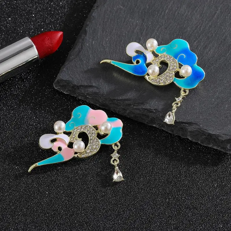 أزياء رائعة النمط الصيني دبابيس سحابة ميمونة للنساء الملابس معطف اكسسوارات الحفلات الهدايا