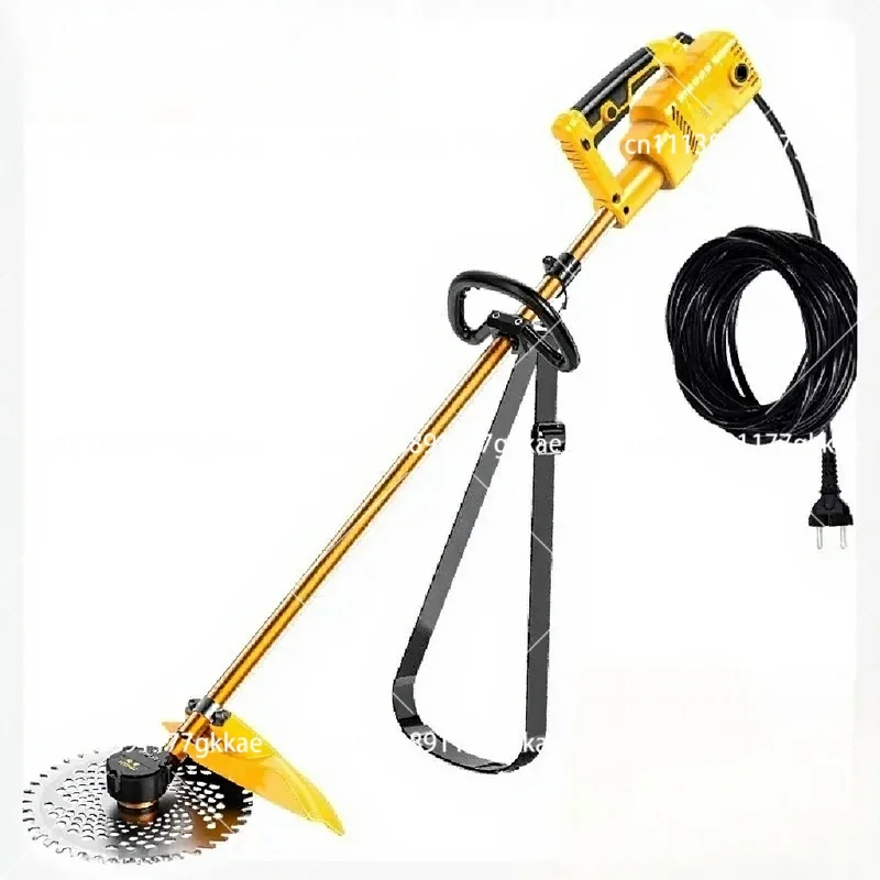 220V Electric Lawn Mower Corded, High Power Grass Trimmer for Garden Weeding Cutting Tool