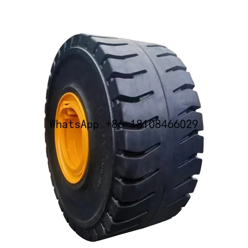 

Heavy-Duty 14-17.5 Solid Skid Steer Tires, Durable for Construction Use