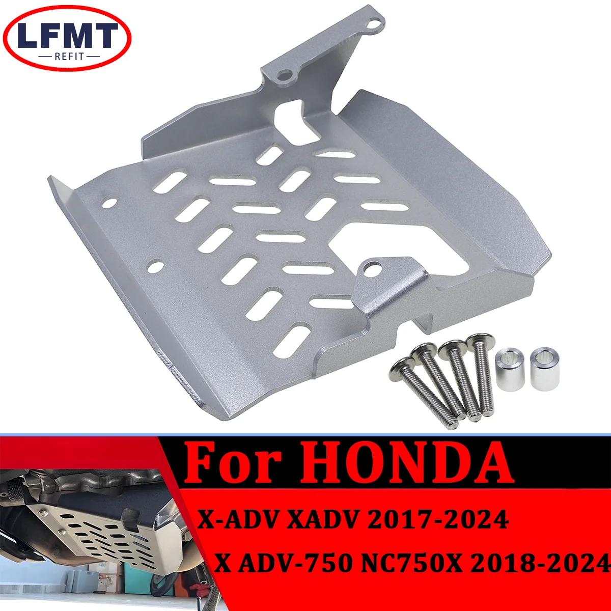 

2024 For Honda X-ADV X ADV XADV 750 2018-2021 2022 2023 Motorcycle Scooters XADV750 Skid Plate Bash Frame Guard protection cover