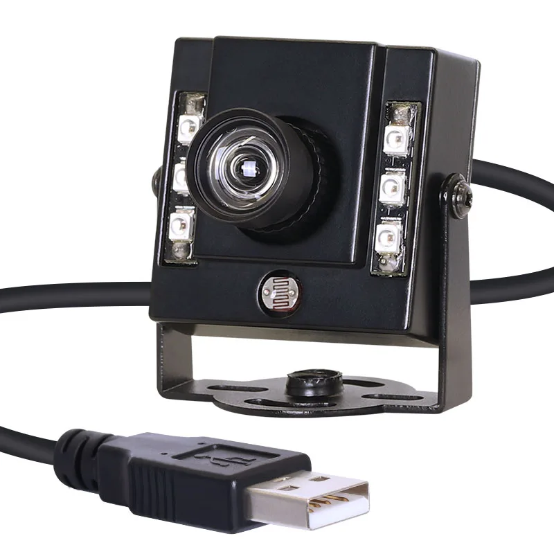 

3306 AI Vision Mini Camera 1080P USB Infrared Night Vision with Distortionless 4mm 75degrees OV2710 CMOS Sensor UVC Box Camera