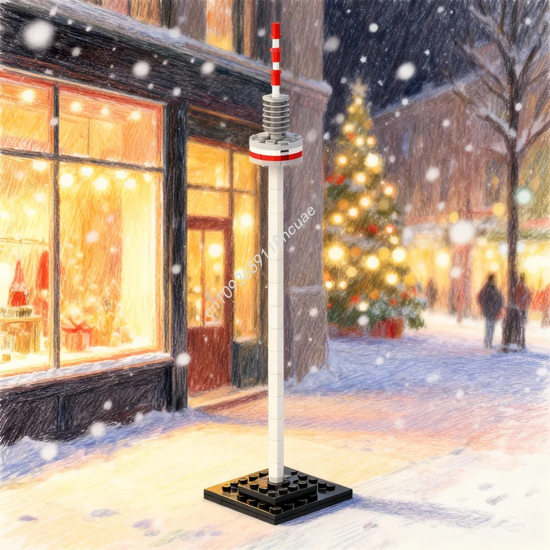 

Набор строительных блоков MOC «Европа-Турм», 171 деталь, развивающая игрушка для детей, креативный подарок на Рождество