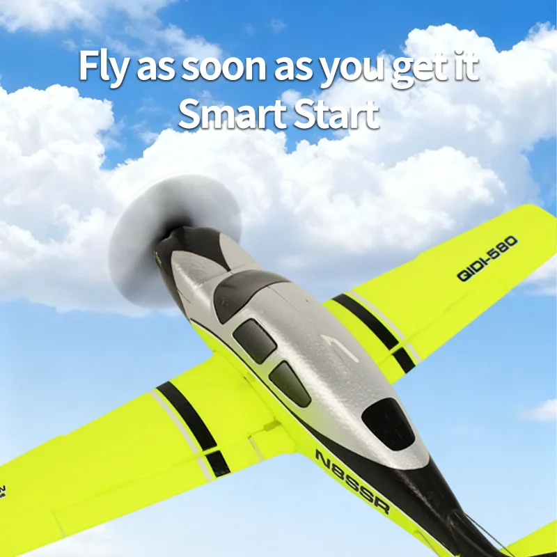 QIDI580 High Altitude Technology Remote Controlled Glider, 4-channel 2.4G remote contro,Boys' tl, brushless motor, birthday gift