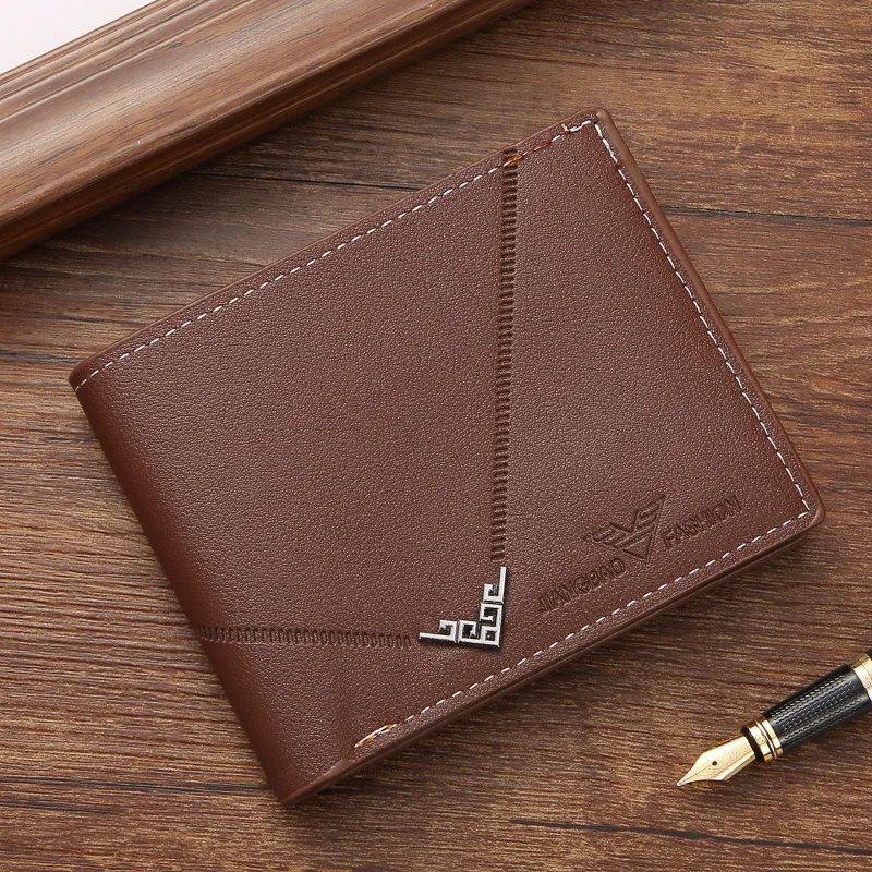 Fashionable MEN'S Short Wallet, Multifunctional, Lightweight and Compact, Wear-resistant Coin Purse N815 image 3