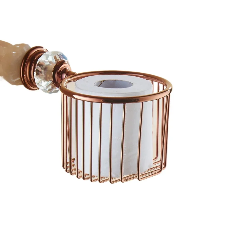 Paper Holders Crystal Metal Gold/Chrome Paper Roll Holder Toilet Paper Holder Tissue Holder Restroom Bathroom Accessories