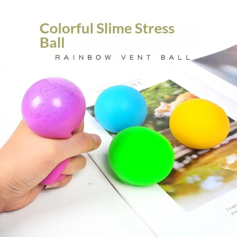 Soft TPR Squeezable Stress Balls Slow Rising Design For Anxiety Relief Office Home Daily Relaxation