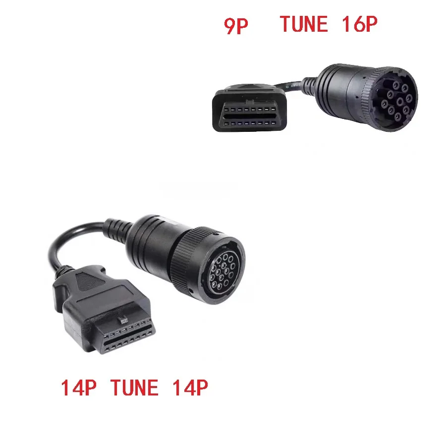 

caterpillar excavator ET3 plug connector 9P TUNE 16P OBD2 CAT ET3 wire harness 14P TUNE 14PIN