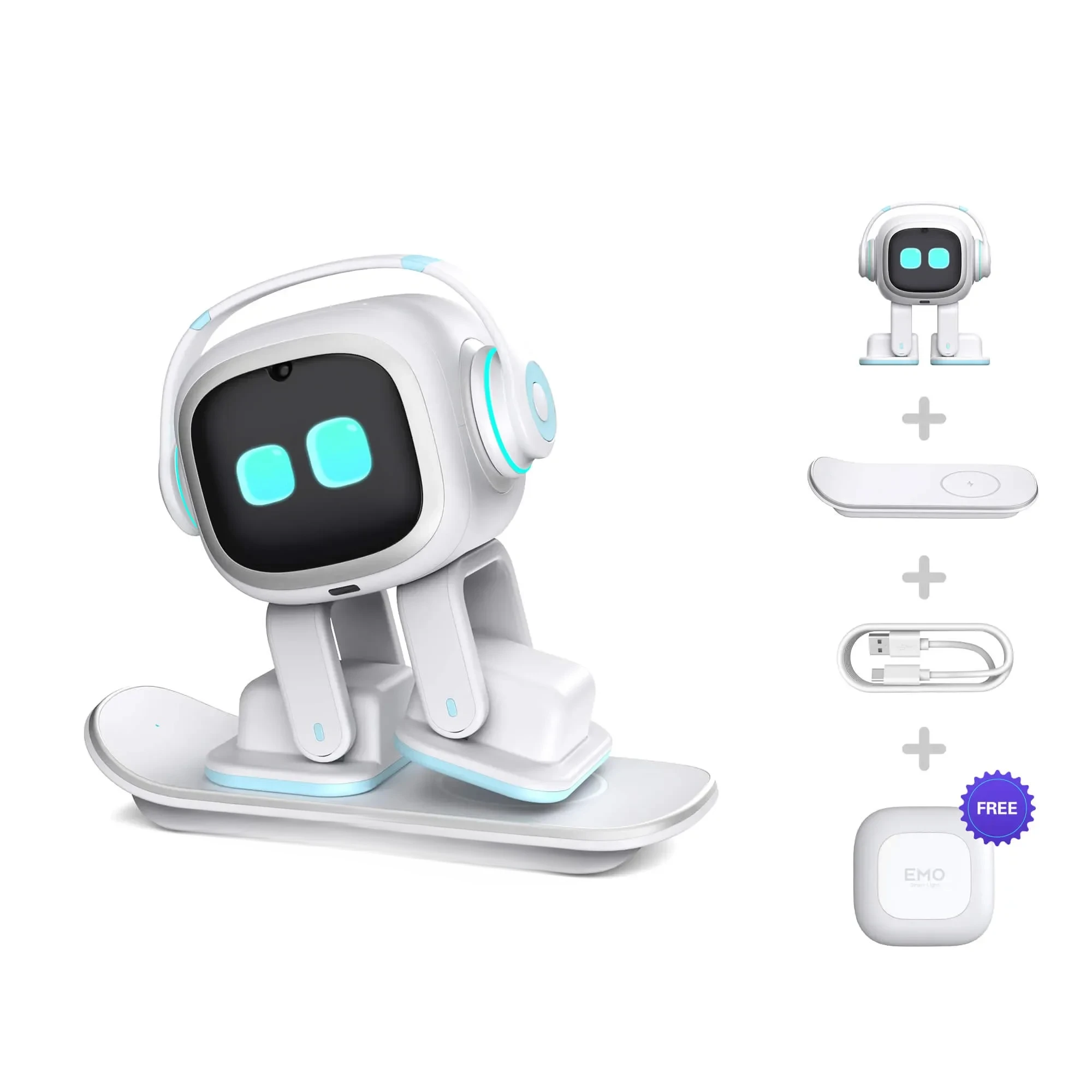 

Горячая новинка 2026: ИИ-робот EMO с эмоциональным интеллектом, автоматизацией, голосовым управлением, распознаванием настроения, беспроводной зарядкой и выражением эмоций