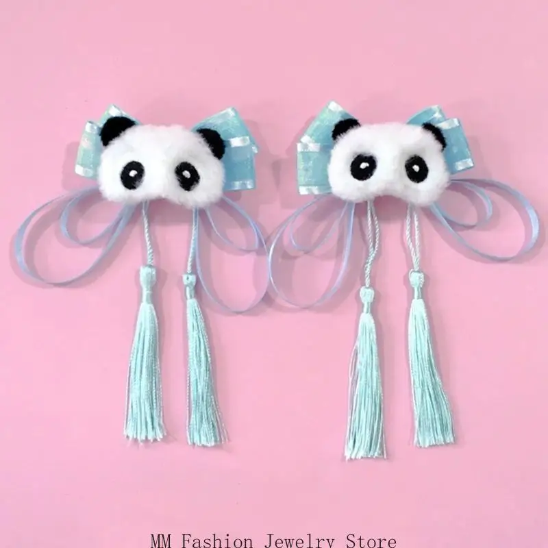 D0UB الصينية هانفو زي مشبك شعر النساء الفتيات دبابيس الشعر أنيمي مقاطع الشعر دبوس الجانب