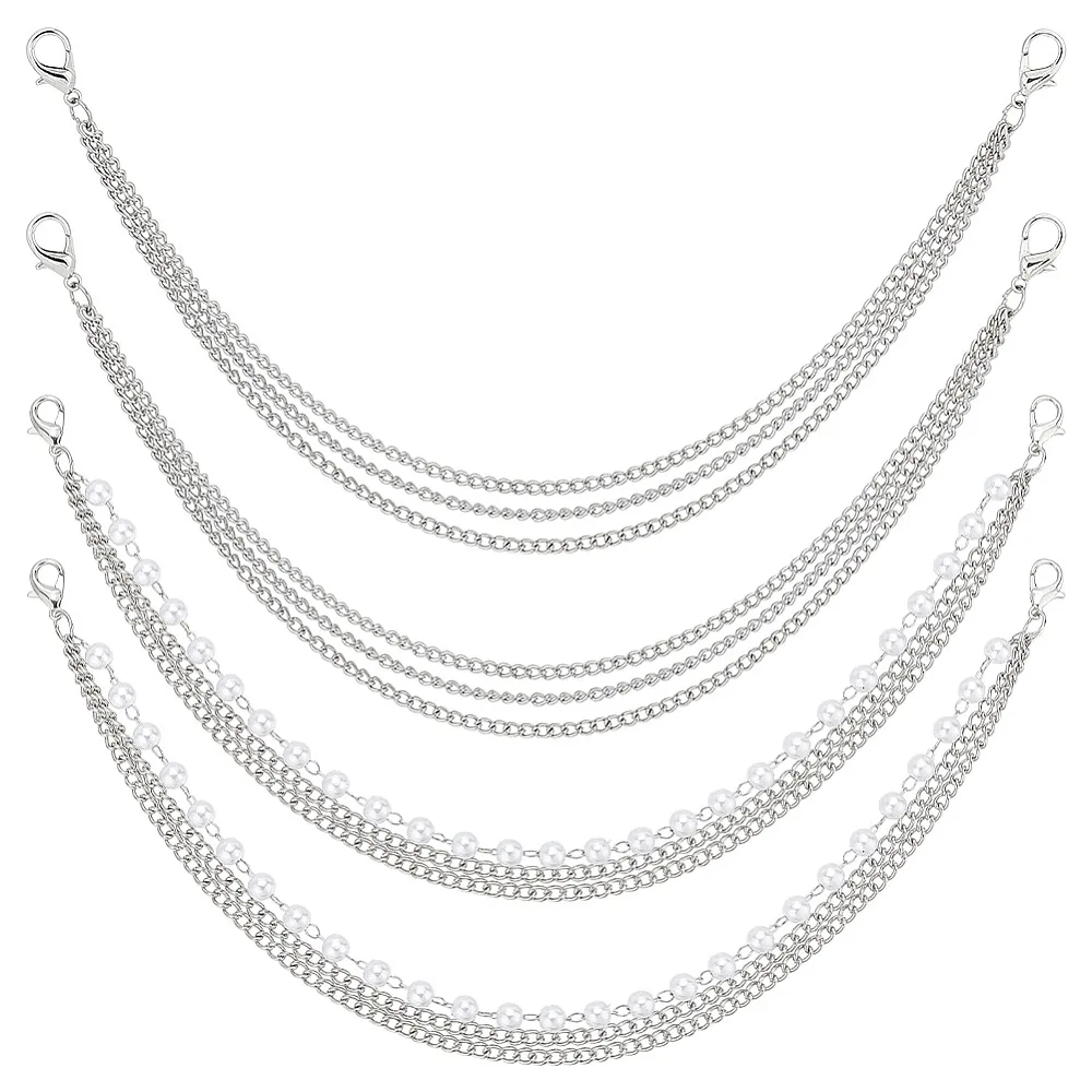 4-pecas-2-estilos-correntes-de-alca-de-tres-camadas-em-liga-com-perolas-de-imitacao-platina-310~315mm-2-pecas-estilo