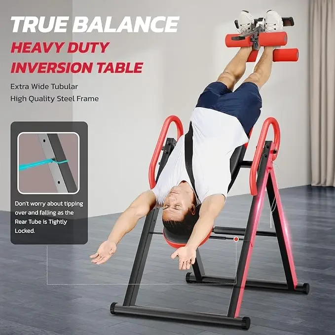 Inverted Table Heavy Inversion Table Capacity With Adjustable Protective Belt Inversion Table For Back Pain Relief Updated