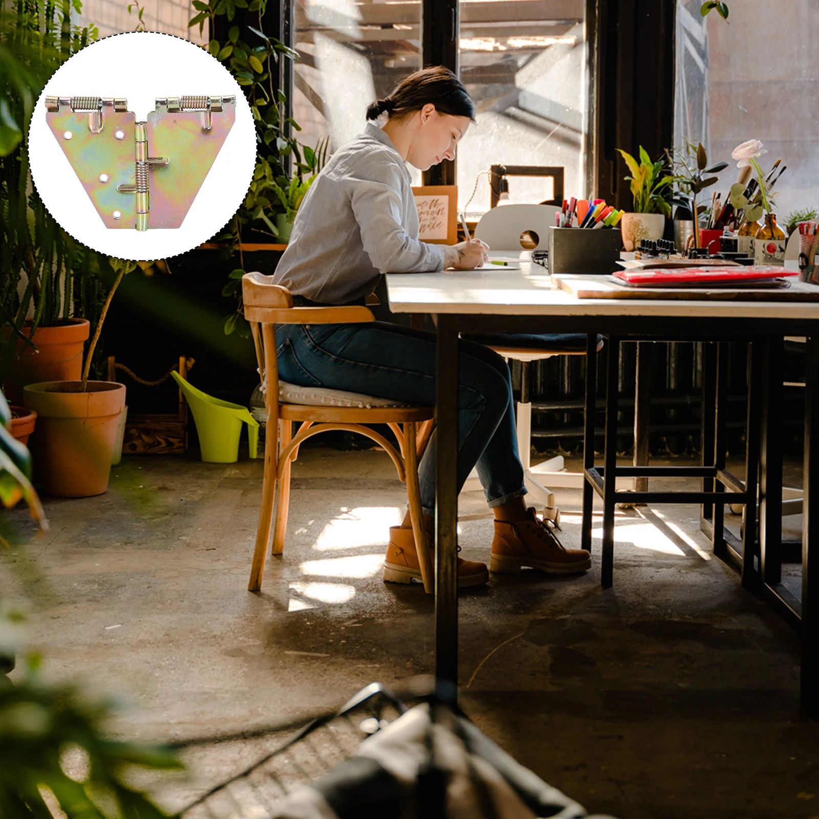 

2pcs Hinges Smooth Movement For Table Flap Leaf Extension Folding Hinges Furniture Mounting Hardware