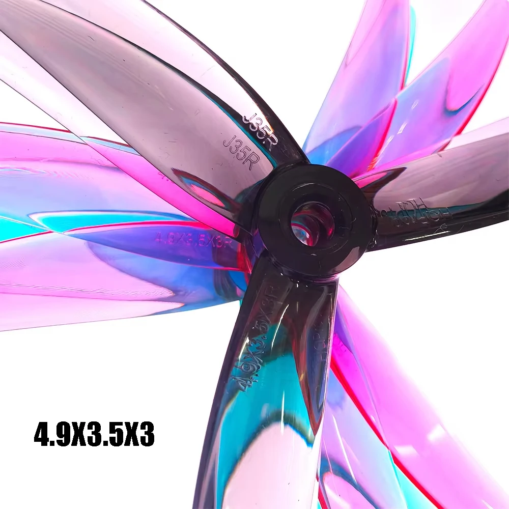 2/4 Pairs HQProp J35 4.9X3.5X3 5 Inch 3-Blade PC Propellers 5mm Shaft FPV Racing Drone Flower Flying Traverser Blade Propeller