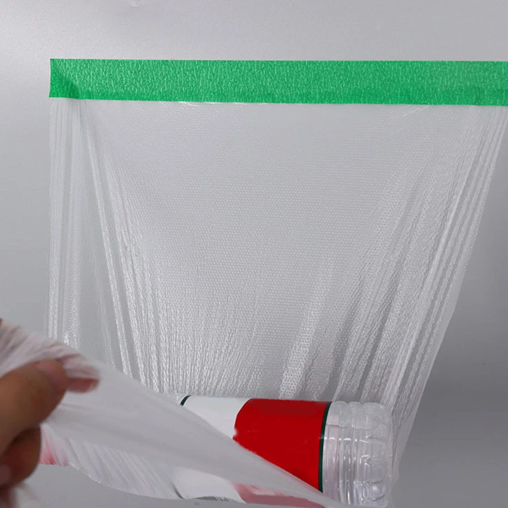 

Dustproof Film 180cmx12m Paint Protection Wall Cover Masking Paper Automotive Supplies Exterior Paint Plastic Film House