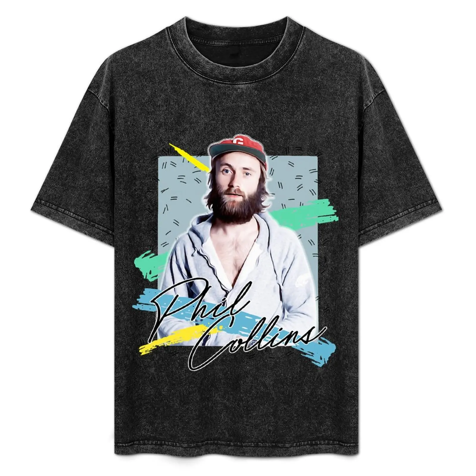 

Retro 80s Phil Collins / Aesthetic Fan Art Design T-Shirt t shirt man casual t shirts for man graphic funny T-Shirt