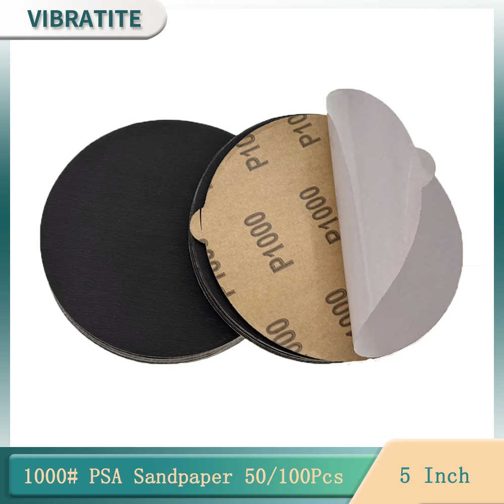 50/100 Uds discos de lijado Premium PSA 6 pulgadas 1000Grit autoadhesivo Stickyback para lijadora DA acabado carpintería madera Metal