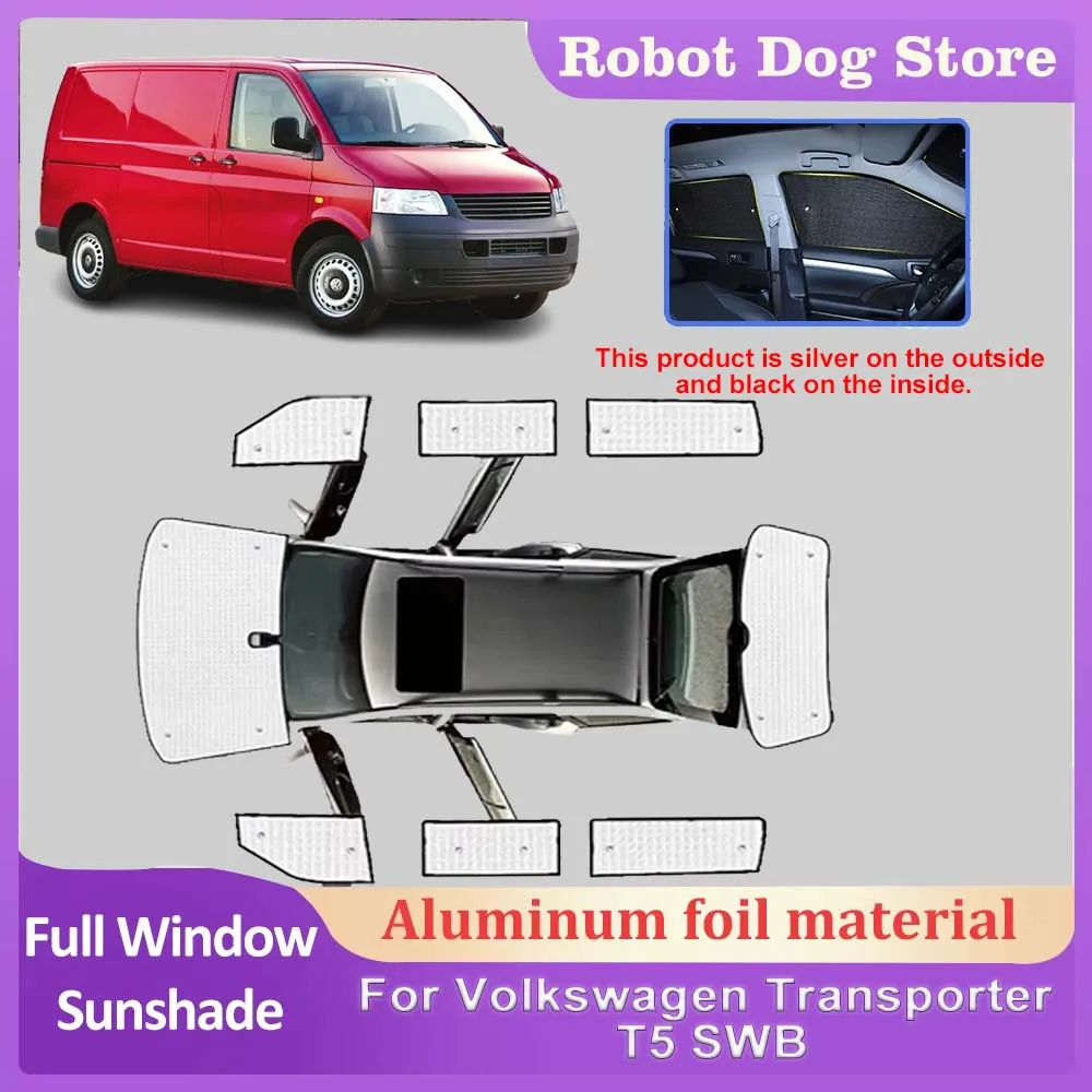 

Car Sunshades For Volkswagen Transporter T5 Body Kit SWB 2003-2015 Windows Sun Visors Windshield Curtains Covers Car Accessories