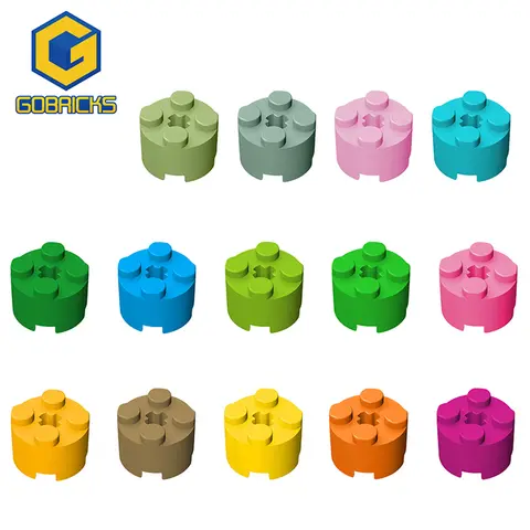 Moc 벽돌 라운드 2x2 축 구멍 벽돌 부품 6143 크리 에이 티브 빌딩 블록 아이 장난감 DIY 선물 성인과 호환 가능