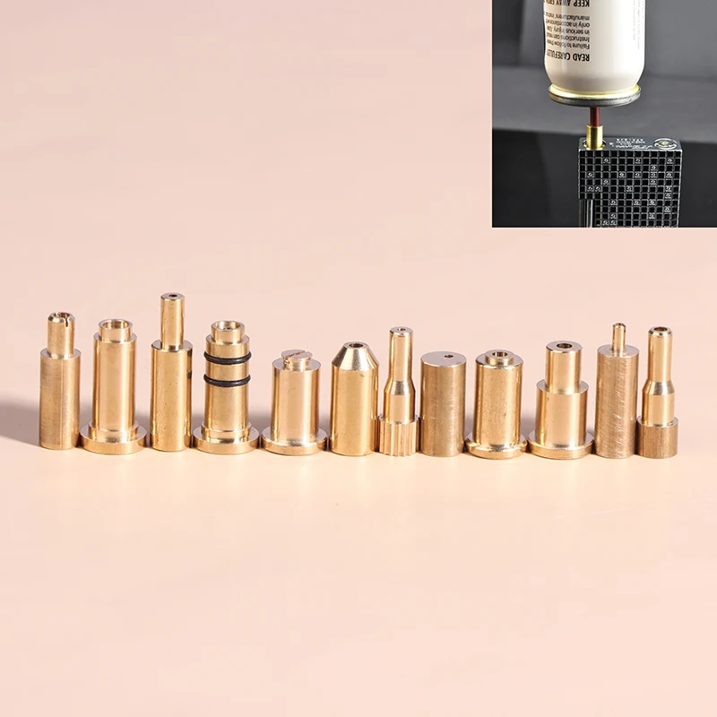 C 1Pc new Reusable Brass Nozzle Head Refill Butane Gas Adapter Inflatable Head For Various  Brands Filling