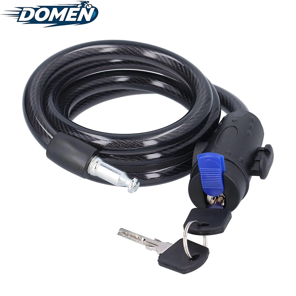 DOMEN Bicycle Heavy Duty Chain Lock 8mm Thick Anti-Theft Steel With 2Keys Safety Lock Motorcycle Bike Lock Bicycle  Accessories