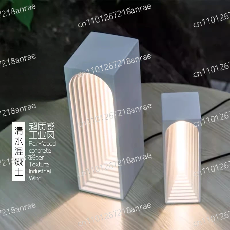 

Настольная лампа ручной работы в скандинавском стиле для спальни, прикроватная лампа, декор для дома, подарок, модель-украшение для дома, ночник для бетонных конструкций