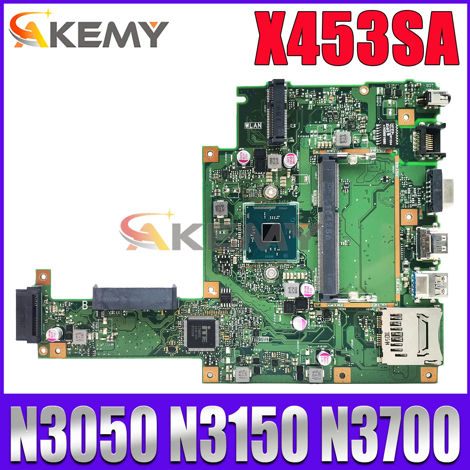 

X453SA Mainboard For Asus X453S X453 F453S X403S X403SA X453SA Laptop Motherboard With N3050 N3150 N3700 CPU Fully Tested OK