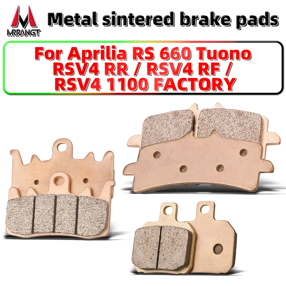 

MRRANGT Sintered Metal Brake Pads fit for Aprilia RS660 Tuono 660 RSV4 RR RF 1100 Factory High Performance Racing Motorcycle