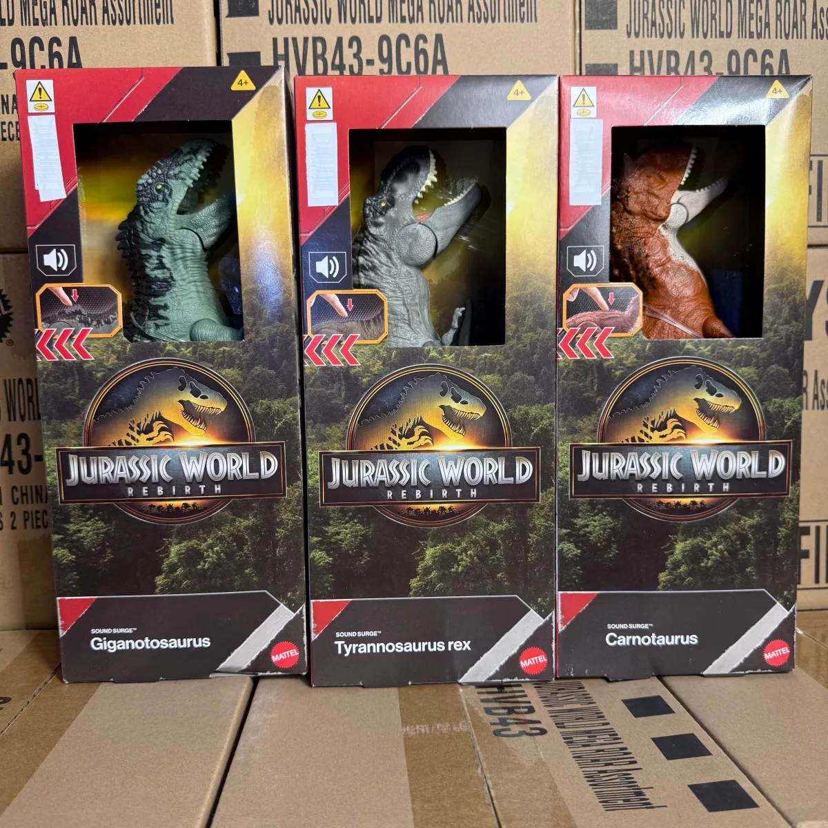 

Mattel Мир Юрского периода Базовый звуковой эффект Тираннозавр Рекс Южный Мегалодон Рампаж Модель дракона Игрушка Динозавр Фигурка