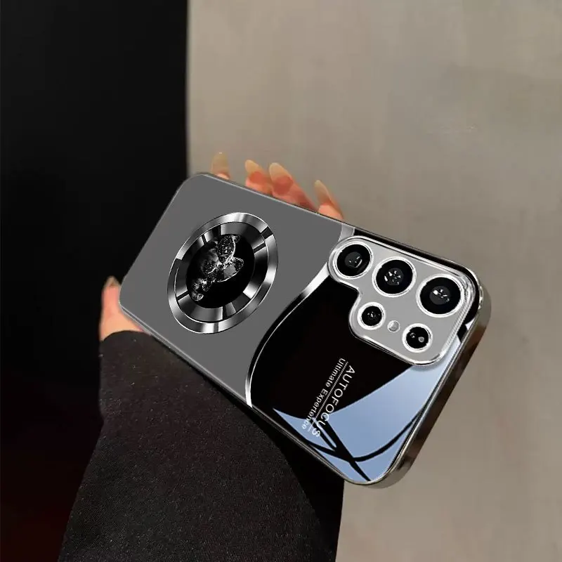 Zaawansowane, zakrzywione etui na telefon ze szkła o wzorze żwiru, odporne na upadki, pasujące do Samsung Galaxy S26 S25 S24 S23 S22 S21 S20 FE/Ultra/Plus — zdjęcie produktu 3