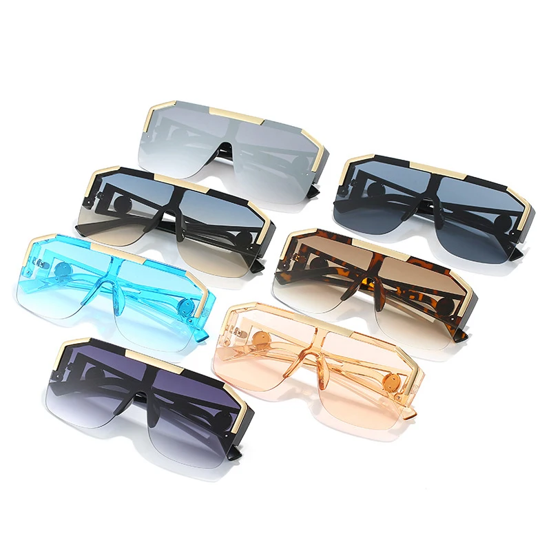 Luxury Brand Oversized Sunglasses For Men Women Designer Sun Glasses Fashion Gradient Square Shades Eyeglasses Outdoor Accessory